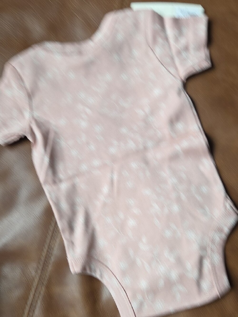 Colored Organics Dusty Pink Floral Organic Baby One-Piece - Picture 9 of 9